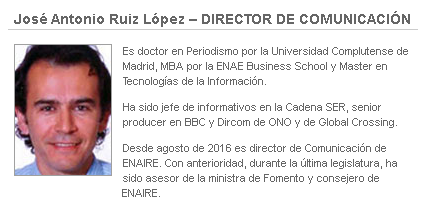 José Antonio Ruiz López Enaire Sueldos Públicos