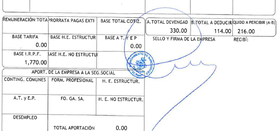 Nómina Jerónimo Romero Sueldos Públicos II