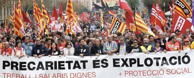 Primero de Mayo Cataluña Sueldos Públicos