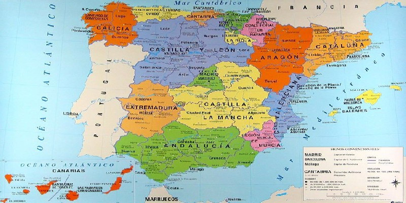 Mapa espana autonomias