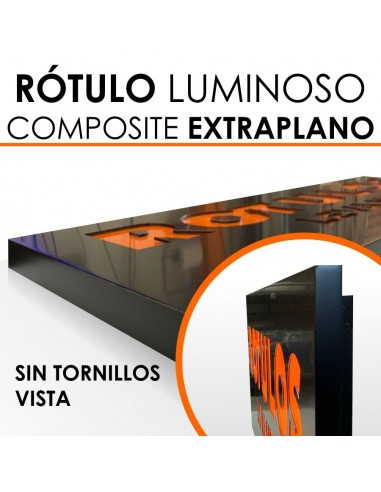 Rotulo luminoso de composite