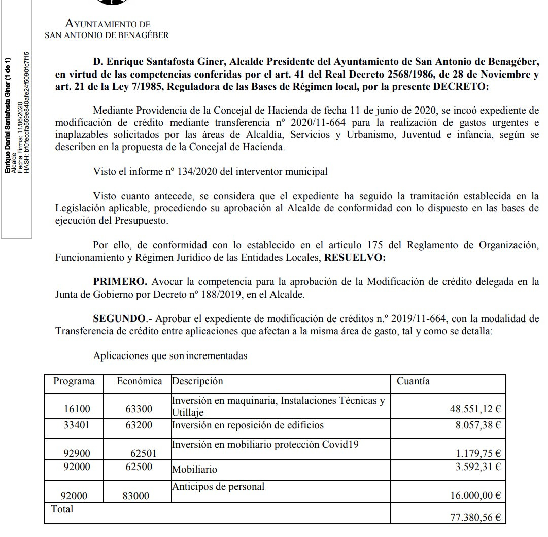 Partida anticipos 16