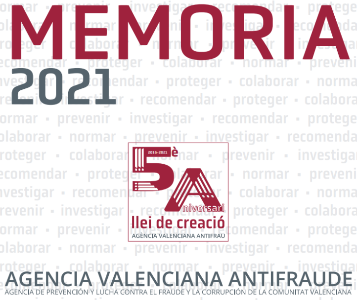 Agencia Valenciana Antifraude Memoria 2021