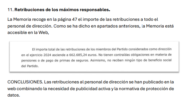 Vox retribuciones